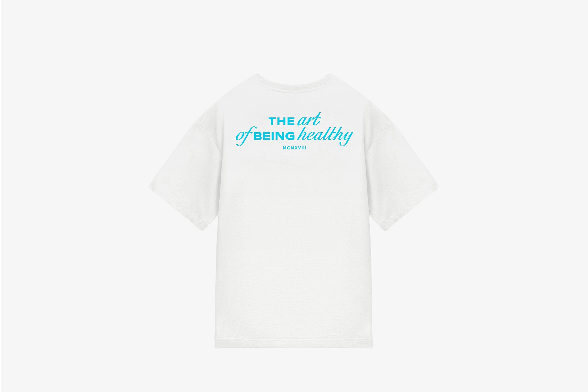 Unisex T-Shirt aus French-Terry-Stoff, weiß